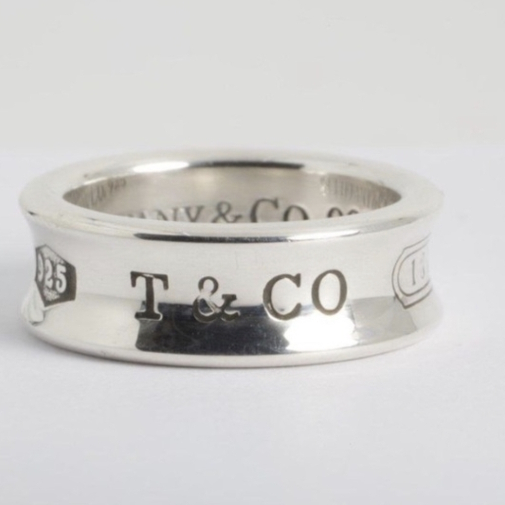 Tiffany & Co. Silver Engraved Ring
